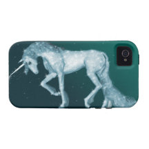Unicornio mágico verde iPhone 4/4S carcasa
