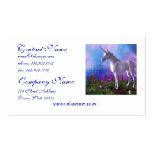 Unicornio majestuoso tarjeta personal