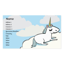Unicornio - negocio tarjetas de negocios