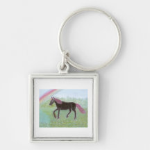 Unicornio negro llaveros personalizados