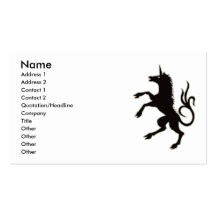 UNICORNIO PLANTILLAS DE TARJETAS DE VISITA