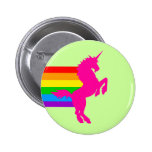 Unicornio retro del arco iris del vintage del tigr pins