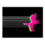 Unicornio retro del vintage de los años 80 del tig postales