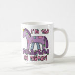 Unicornio soy la hermana grande taza de café