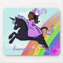 Unicornio y princesa Mousepad Tapete De Raton