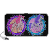 Unicornios gemelos mini altavoces