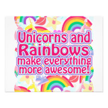 Unicornios y arco iris comunicados