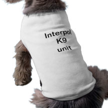 Unidad de Interpol K9 Camiseta De Perrito