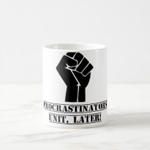 ¡Unidad de los Procrastinators, más adelante! Dive Tazas De Café