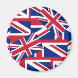 Union Jack a montones Imán De Frigorífico