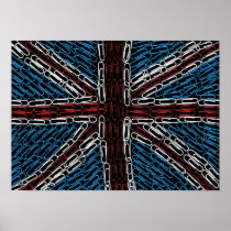 Union Jack de Paperclips posters