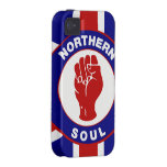 Union Jack septentrional del alma Vibe iPhone 4 Carcasa