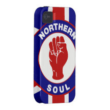 Union Jack septentrional del alma Vibe iPhone 4 Carcasa
