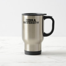 Universidad de la cebra tazas de café