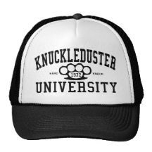 Universidad de la manopla gorros bordados
