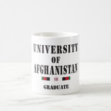 Universidad de la plantilla graduada de Afganistán Tazas De Café