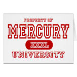 Universidad de Mercury Felicitación