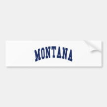 Universidad de Montana Etiqueta De Parachoque