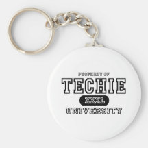 Universidad de Techie Llavero Personalizado