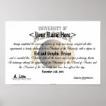 Universidad del diploma de Mercury Poster