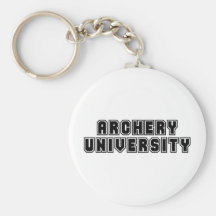 Universidad del tiro al arco llaveros personalizados