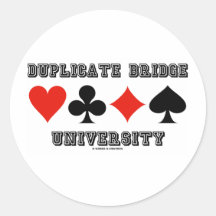 Universidad duplicado del puente (letras de equipo etiqueta redonda
