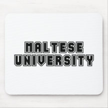 Universidad maltesa alfombrillas de ratones