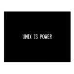 UNIX es poder Tarjeta Postal