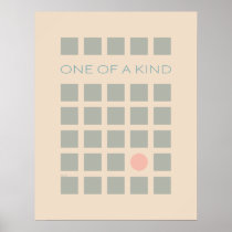 Uno de una clase posters