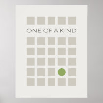 Uno de una clase posters