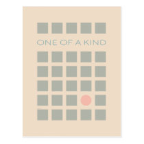 Uno de una clase tarjetas postales