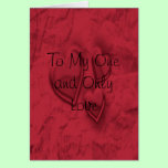 Uno y solamente amor tarjetas