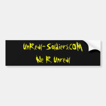 UnReal-Soldiers.COM               nosotros R irrea Etiqueta De Parachoque