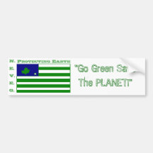 ¡untitled85, "van reserva del verde El PLANETA! " Pegatina De Parachoque