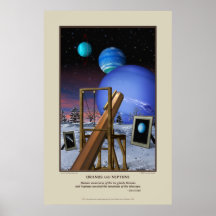 Urano e impresión de Neptuno Posters