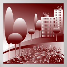 urbano monocromático impresiones