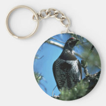 Urogallo Spruce, varón Llavero Personalizado