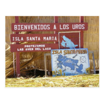 uros del los del titicaca postal