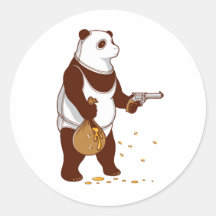 Urso Panda Adesivos
