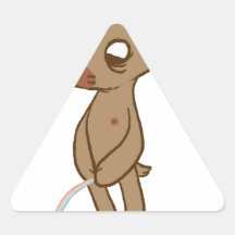 Urso Uço Pegatina De Triangulo