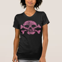 Usado cráneo y bandera pirata camisetas