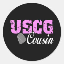 uscg99cousin2blk pegatinas  