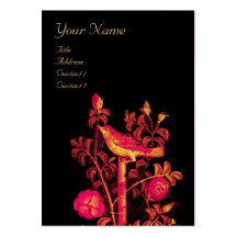 USIGNUOLO CON el MONOGRAMA de los ROSAS, negro ros Tarjetas Personales