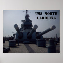 USS Carolina del Norte Posters