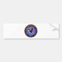 USS DENVER ETIQUETA DE PARACHOQUE