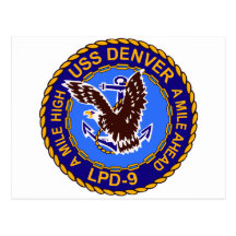 USS DENVER TARJETA POSTAL