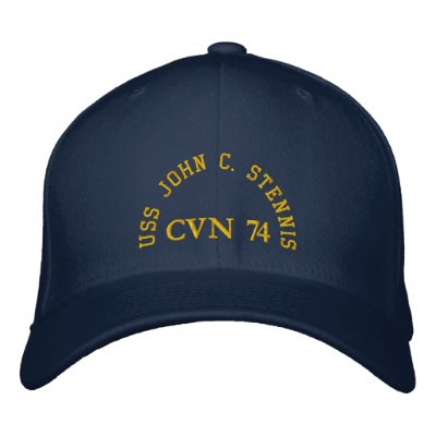 USS JUAN C. STENNIS, CVN 74, GORRA DE BÉISBOL