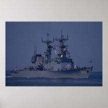 USS Nicholson", destructor de la clase del spruanc Posters