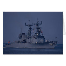 USS Nicholson", destructor de la clase del spruanc Felicitacion