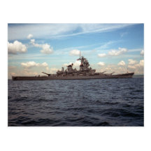 USS Wisconsin (BB-64) Tarjeta Postal